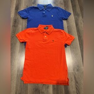 Polo by Ralph Lauren Blue and Orange Kids Polos